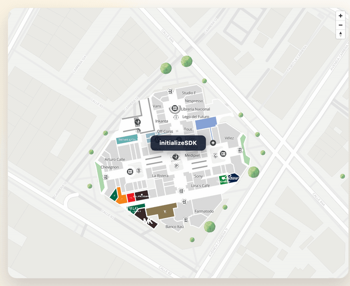 Complete SDK flow demo: init, markers, focus, route