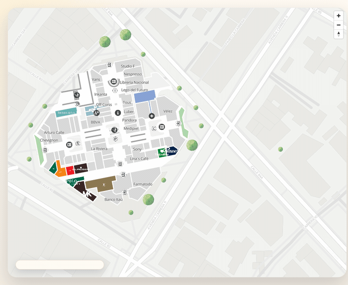 Geolocation override demo: custom position moving in a pattern