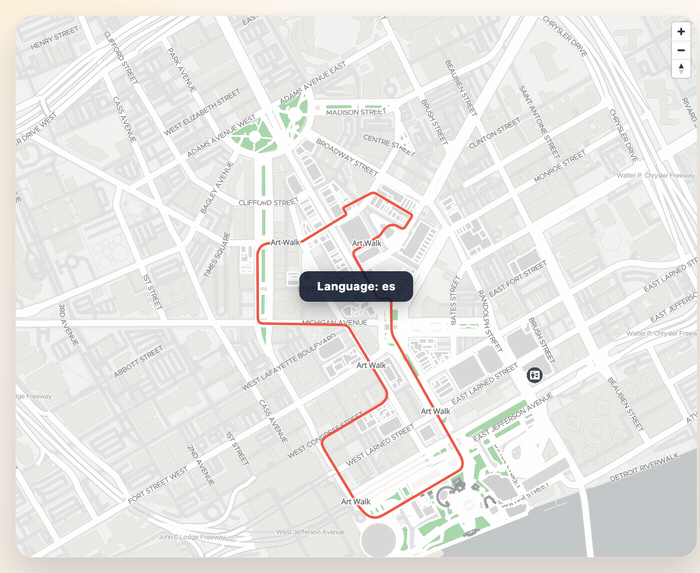 Language switch demo: es to en and back