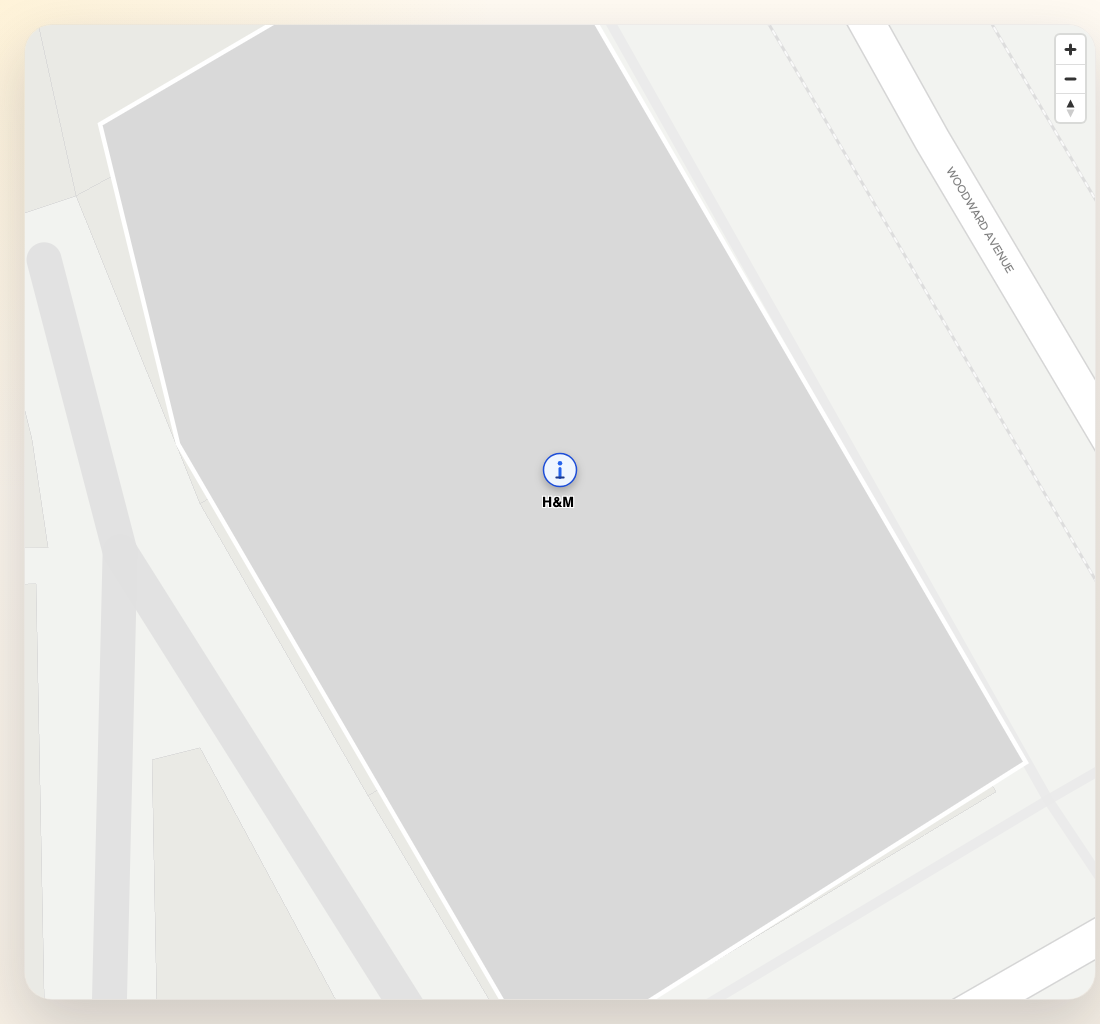 Single place clicked with highlight color, border, and marker