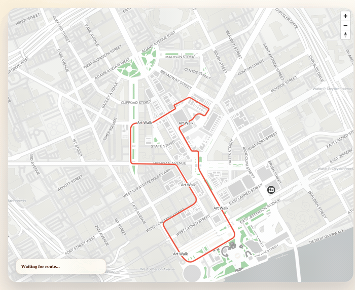 Callback demo: floating panel updates with step instructions in real time