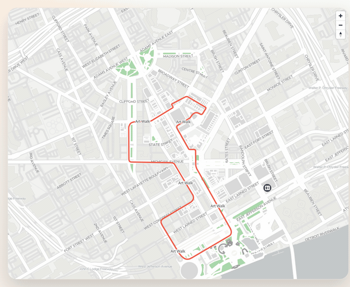 Step-by-step demo: next, previous, and center controls
